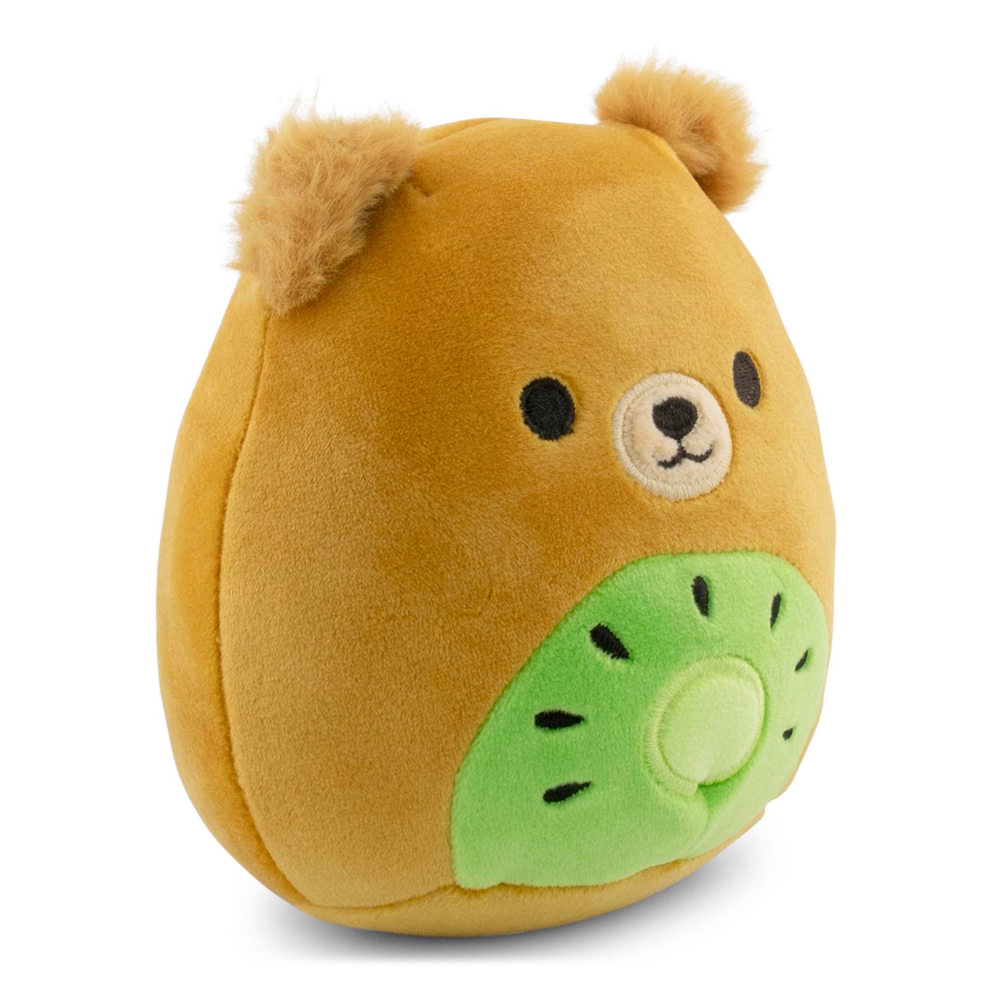 Alt View 1. Kellytoy - Squishmallows Fruit Hybrid Squad 5 Inch Plush | Mitchard The Kiwi Bear - Brown.