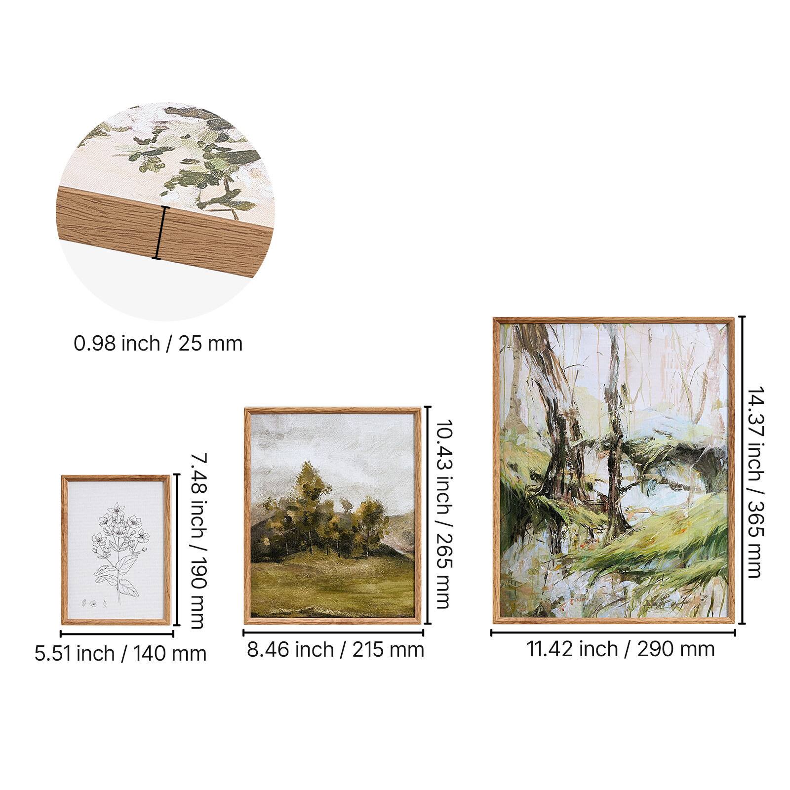 0.98 inch / 25 mm  
7.48 inch / 190 mm  
5.51 inch / 140 mm  
10.43 inch / 265 mm  
8.46 inch / 215 mm  
11.42 inch / 290 mm  
14.37 inch / 365 mm