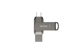 Lexar - 128GB JumpDrive TwistTurn2 USB 2.0 Flash Drive, Swivel Design, backup, mobile storage for work & school - Black