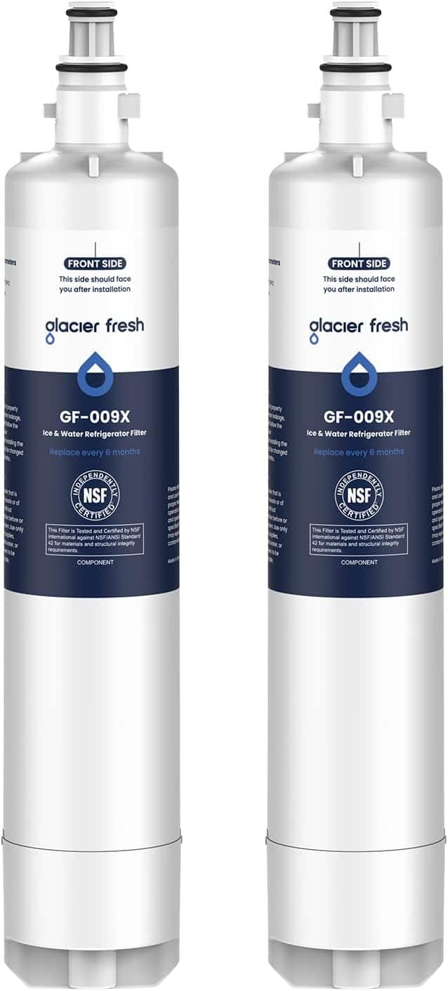 GLACIER FRESH - RPWFE Water Filter(with chip), Replacement for RPWFE, RPWF GE french-door Refrigerators, 2 Pack