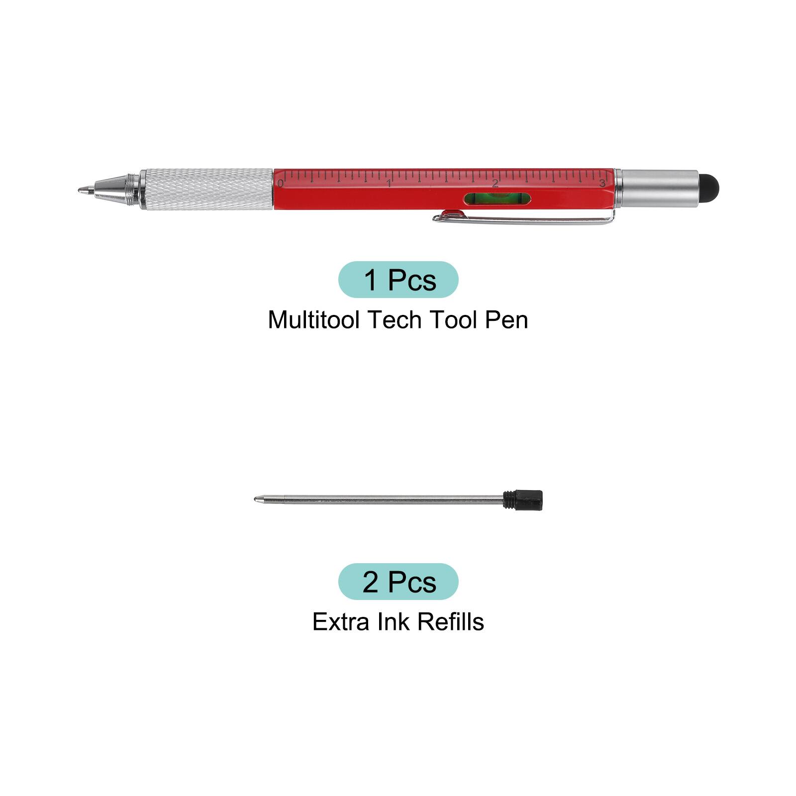 1 Pcs Multitool Tech Tool Pen  
2 Pcs Extra Ink Refills