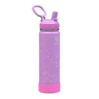 Takeya - Actives Confetti 22-oz. Water Bottle with Straw Lid - Purple Love - Angle_Zoom