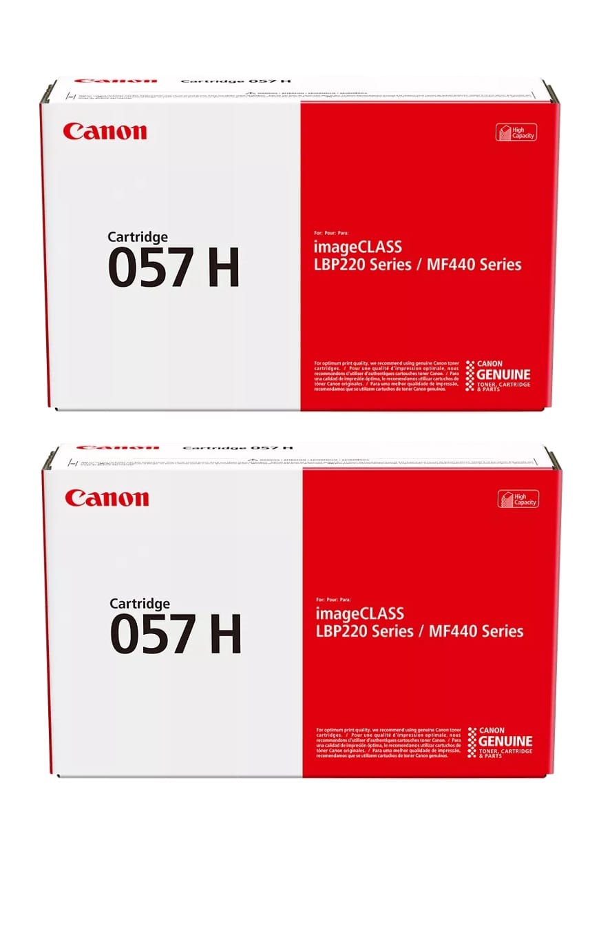 Canon - 057H 2-Pack Black Toner Cartridges (10K Yield)