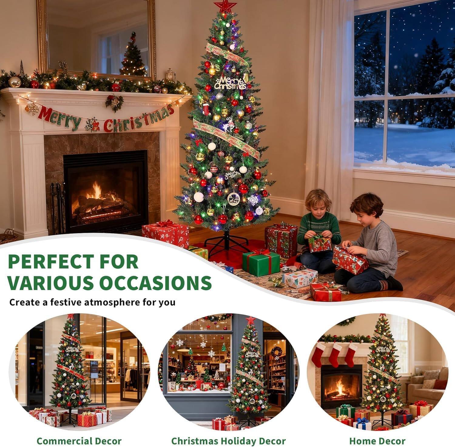 Merry Christmas

PERFECT FOR VARIOUS OCCASIONS

Create a festive atmosphere for you

Commercial Decor

Christmas Holiday Decor

Home Decor