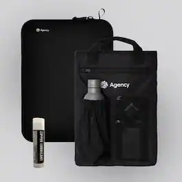 Agency - Guide Pivot Set - Lifeproof Waterproof Anytime Bags for Laptop and More - Onyx Black