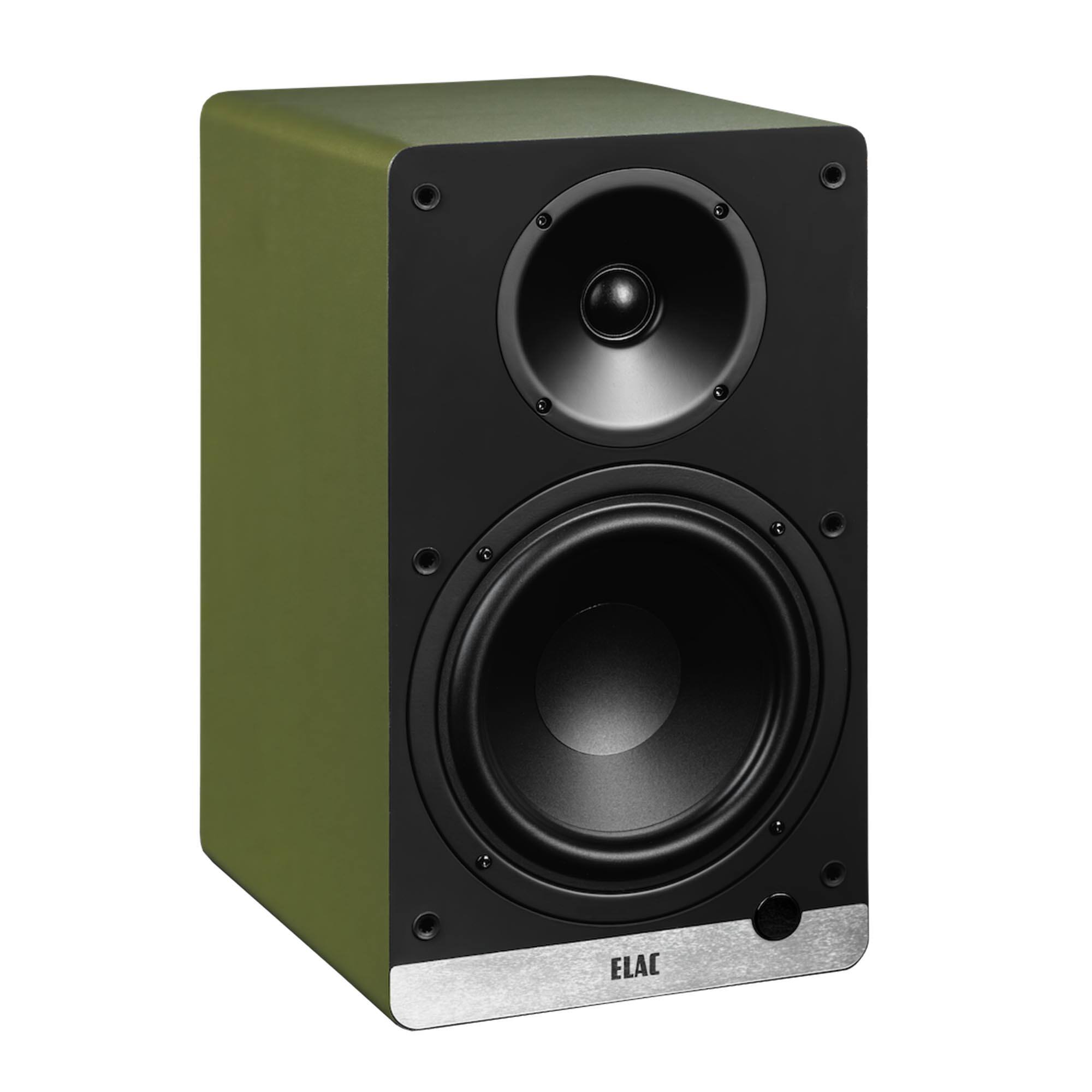 Alt View 1. ELAC - ELAC DCB61-OL Debut ConneX Powered Speaker - Olive - Black/Gray.