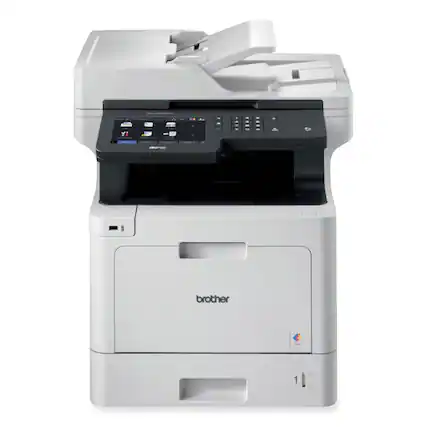 Front. Brother - MFCL8905CDW 7 in. Color Touchscreen Copy/Fax/Print/Scan Color Laser All-in-One Printer - Gray.