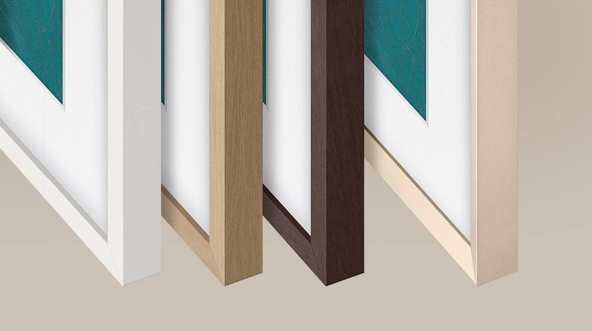 Alt View 18. Samsung - 65" The Frame Customizable Bezel - Modern White - White.