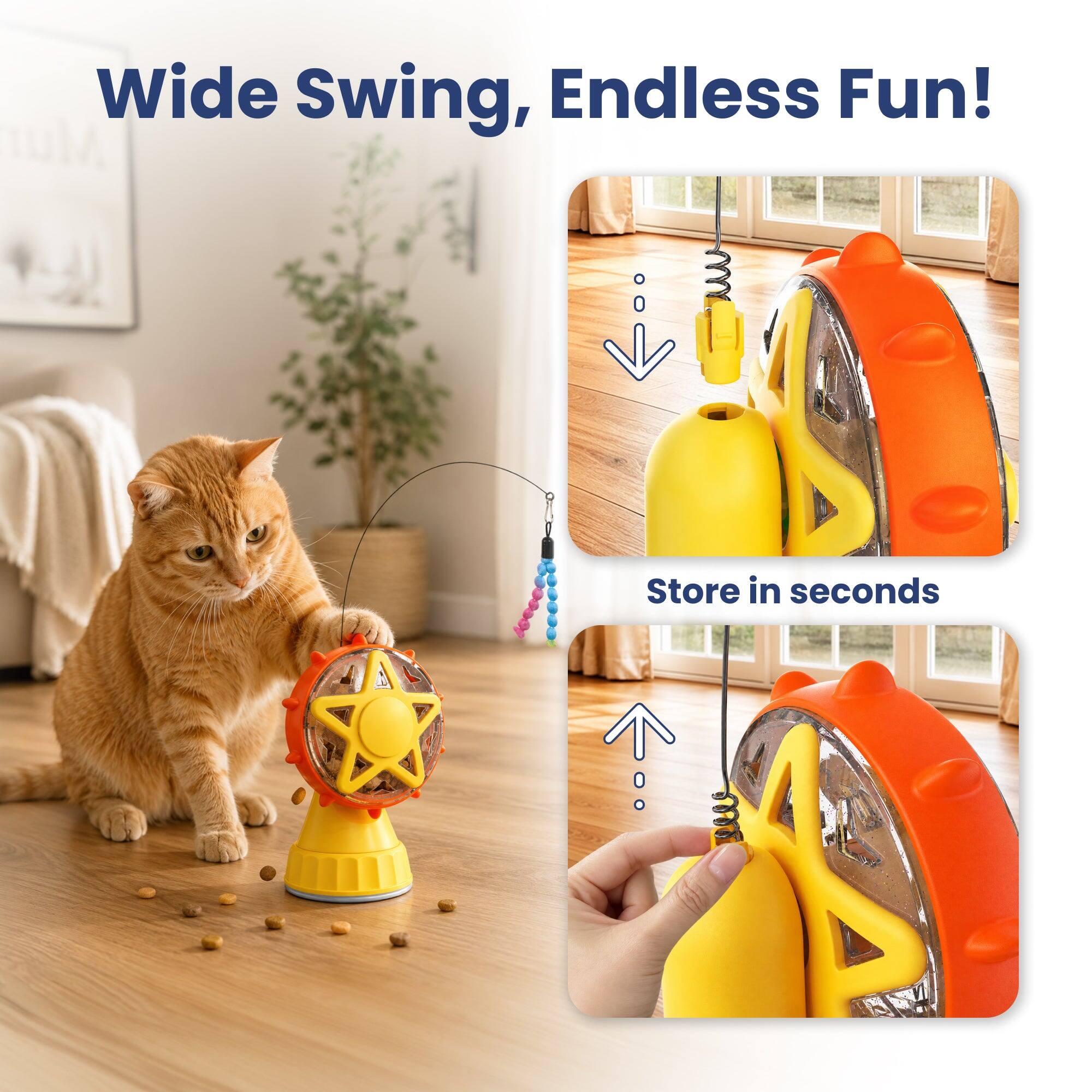 Wide Swing, Endless Fun!  
Store in seconds