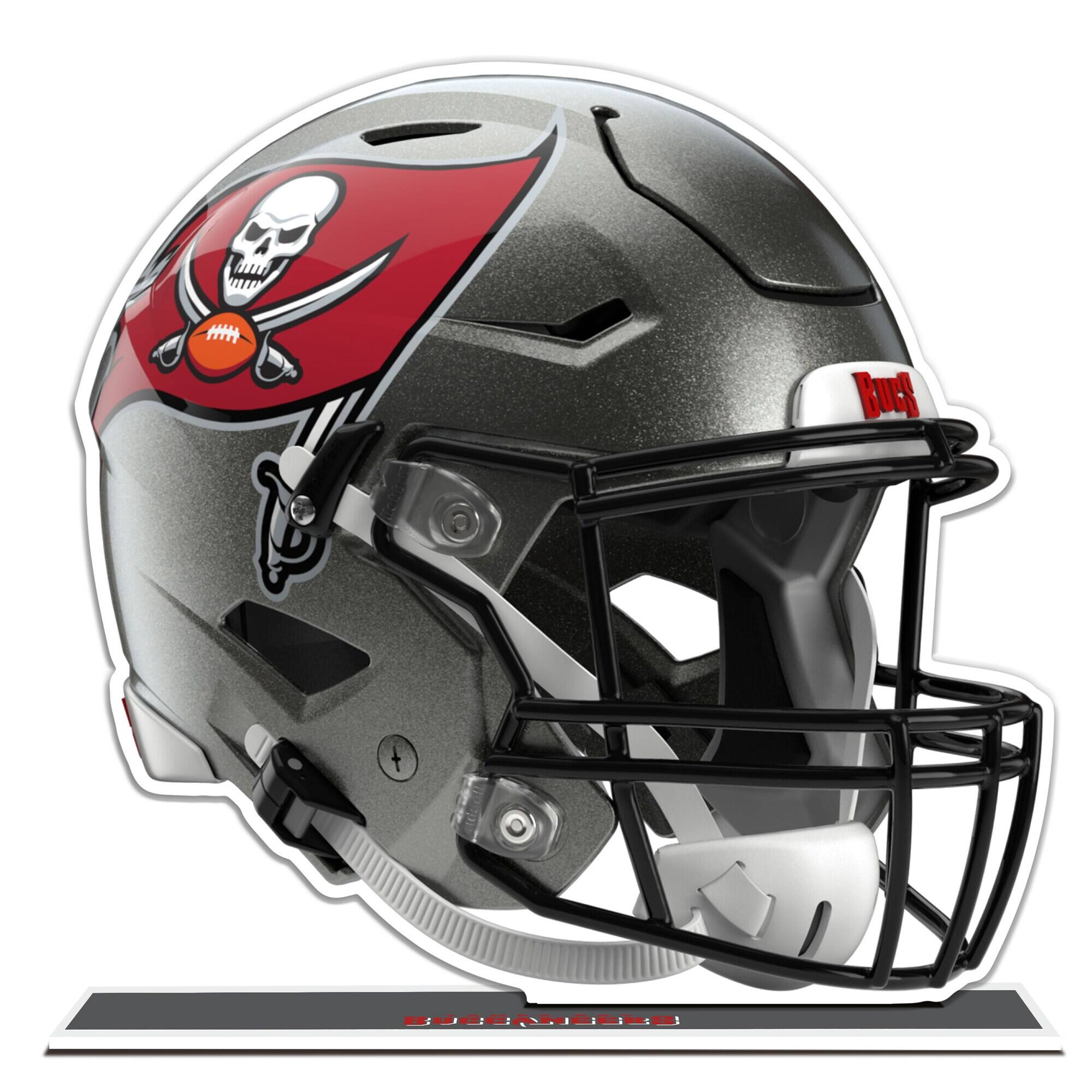 Front. UPI Marketing - Tampa Bay Buccaneers 10" Speed Helmet Standee - Multicolor.