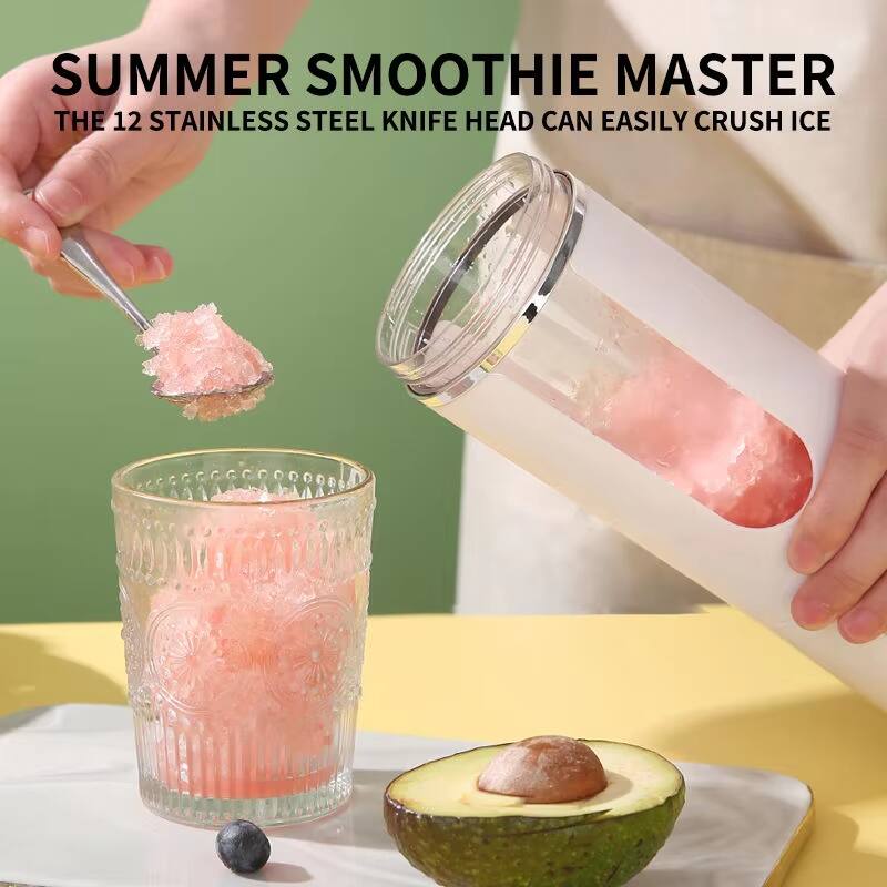 SUMMER SMOOTHIE MASTER  
THE 12 STAINLESS STEEL KNIFE HEAD CAN EASILY CRUSH ICE
