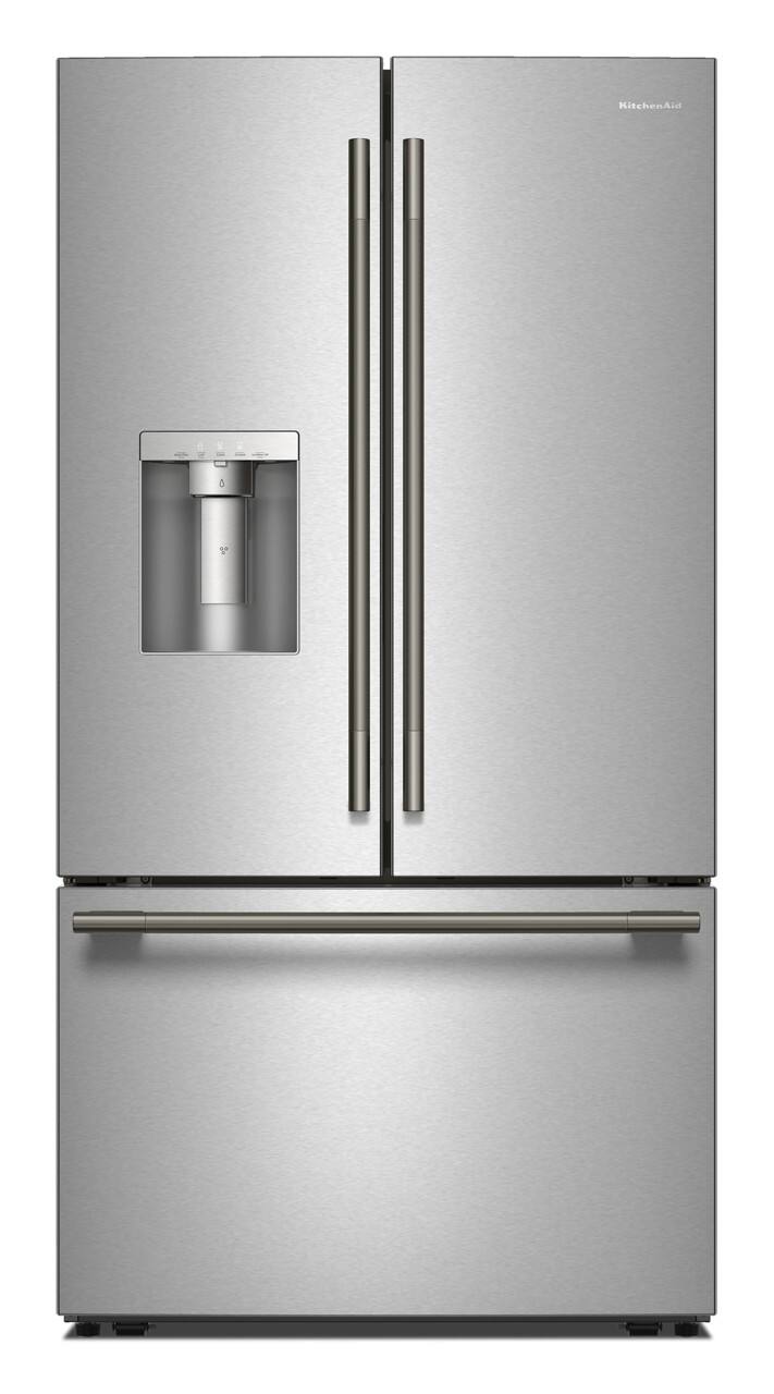 Alt View 19. KitchenAid - 36 in. Wide 30 cu. ft. French Door Refrigerator with Exterior Water and Ice - PrintShield Stainless.