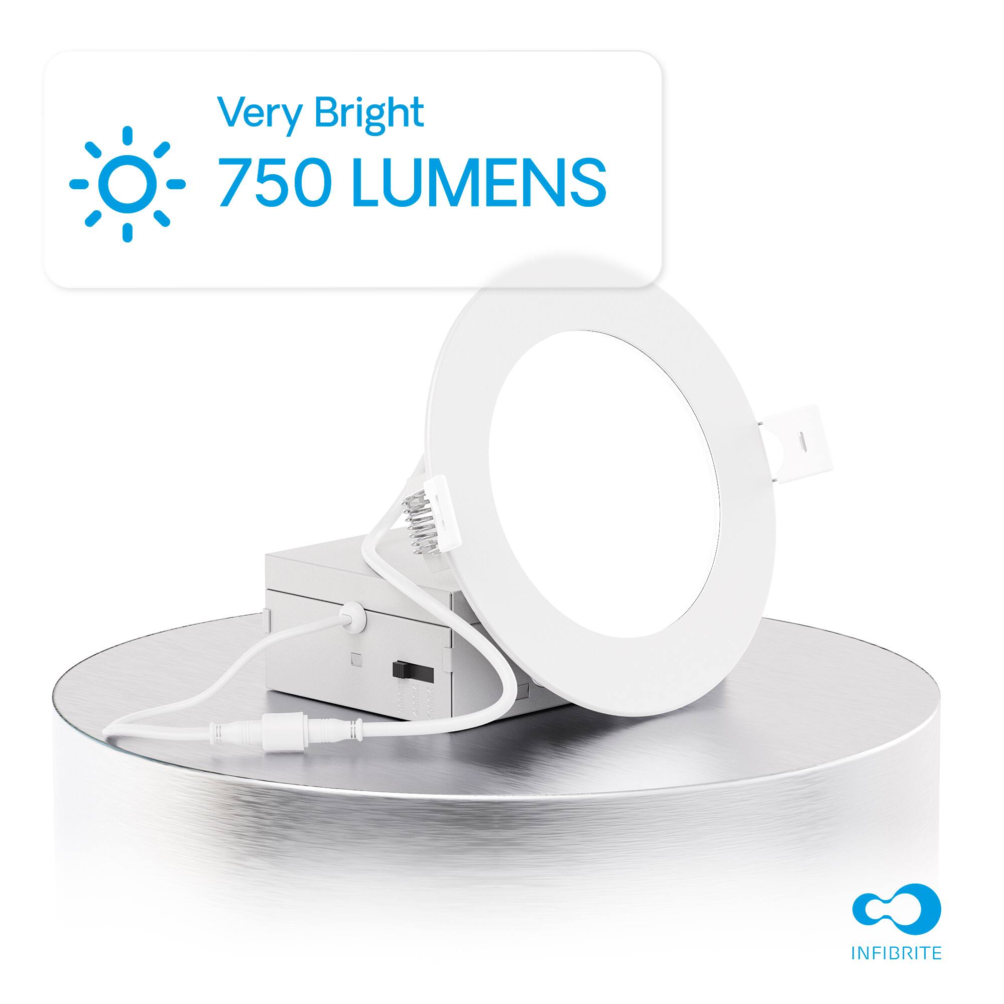 Very Bright 750 LUMENS
INFIBRITE