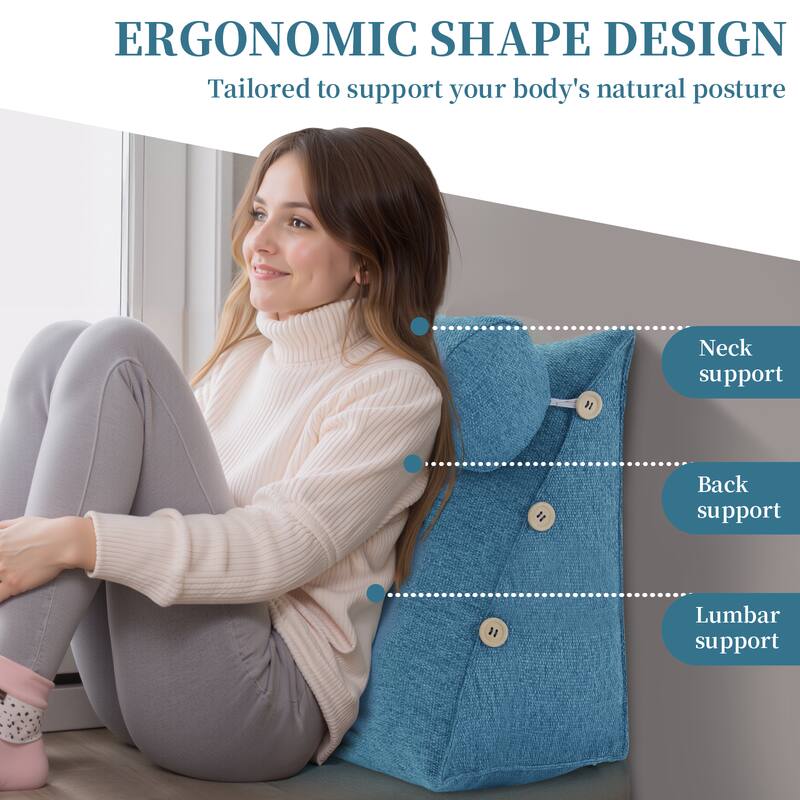 ERGONOMIC SHAPE DESIGN
Tailored to support your body's natural posture

- Neck support
- Back support
- Lumbar support
