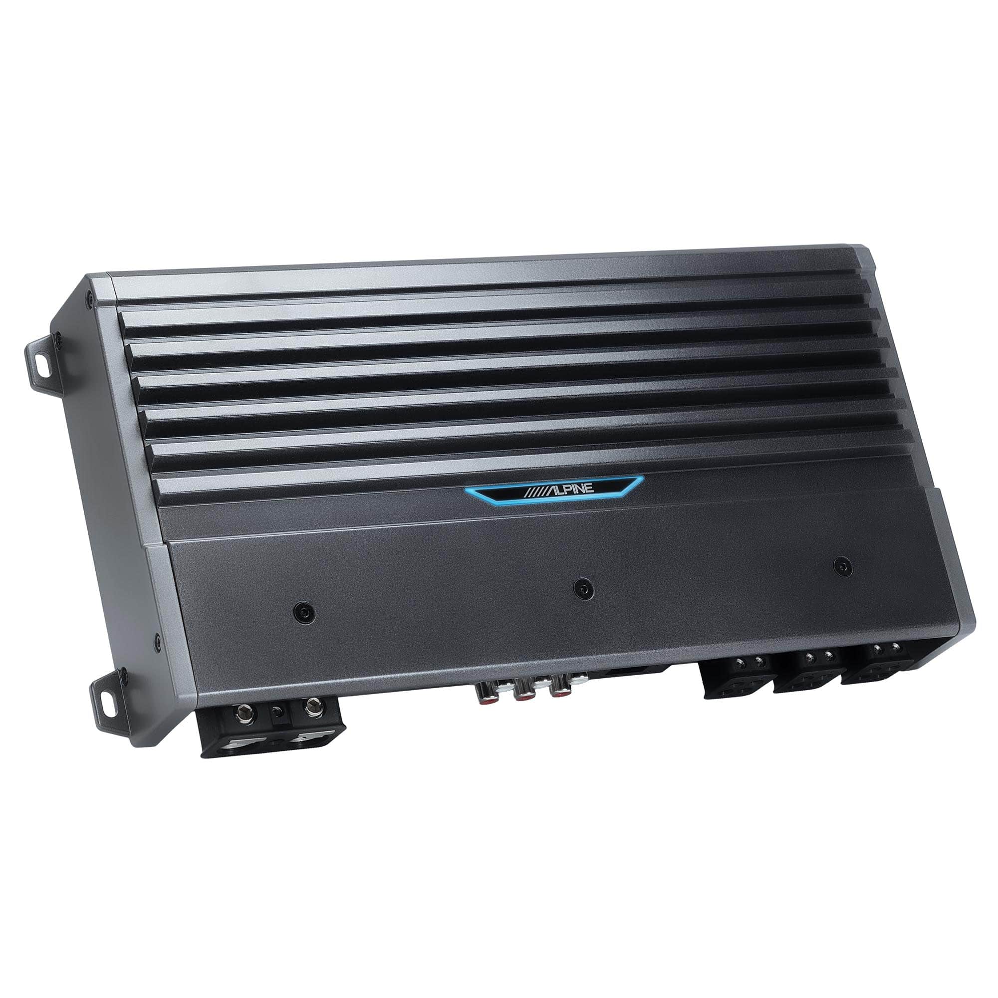 Alpine - M-A110V 5-Ch Marine Amplifier w/ 1100W Peak, IPX6 Waterproof Chassis - Black/Gray