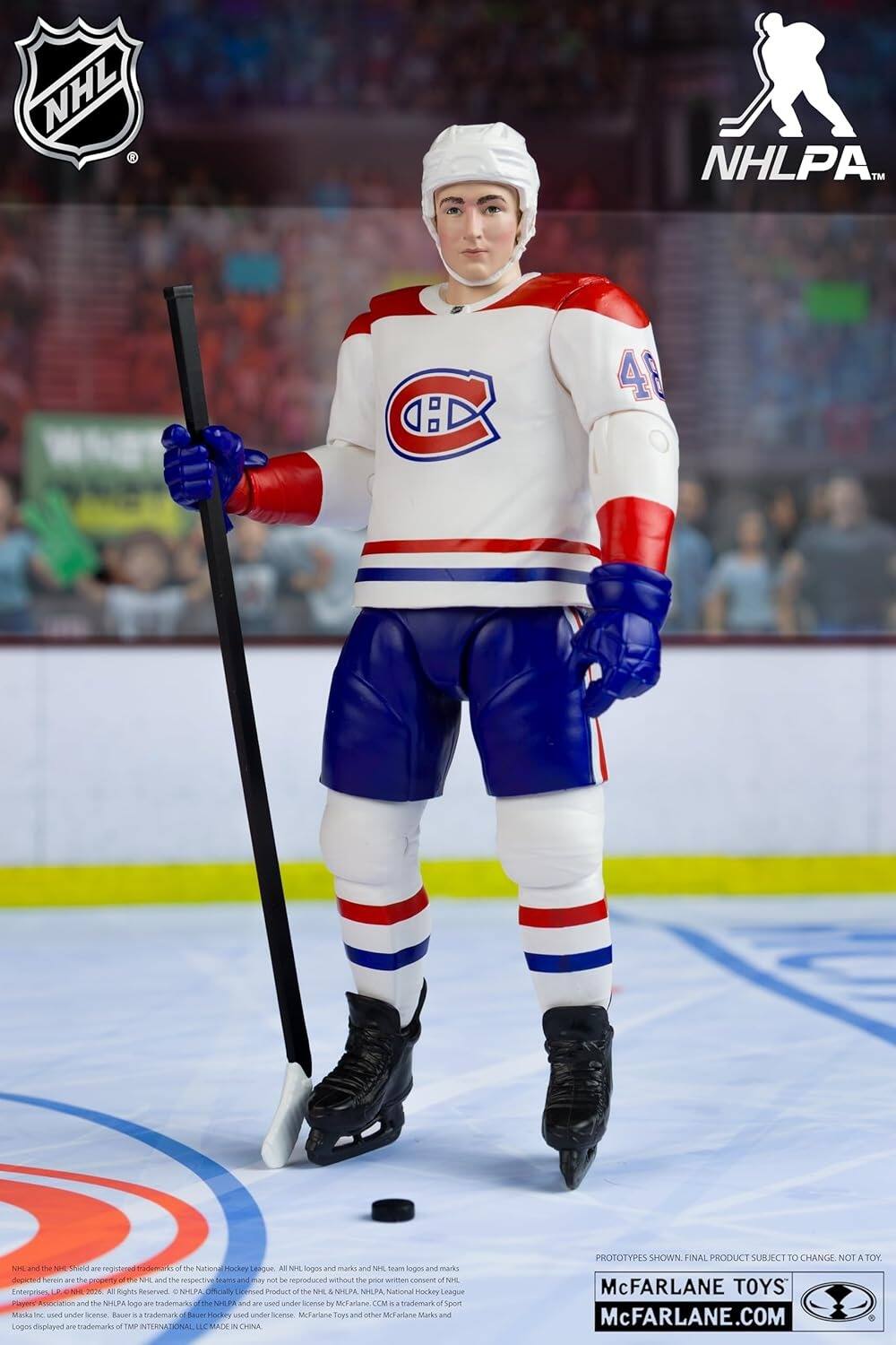 NHL and the NHL Shield are registered trademarks of the National Hockey League. All NHL logos and marks and the NHL team logos and marks displayed herein are the property of the NHL and the respective teams and may not be reproduced without the prior written consent of NHL Enterprises, L.P. © NHL 2020. All rights reserved. NHLPA Officially Licensed Product of the NHL & NHLPA. NHL, National Hockey League and the NHLPA logos and trademarks are used under license by McFarlane Toys and other McFarlane Marks and Logos displayed are trademarks of TMF International LLC made in China. PROTOTYPES SHOWN. FINAL PRODUCT SUBJECT TO CHANGE. NOT A TOY. McFARLANE TOYS McFARLANE.COM