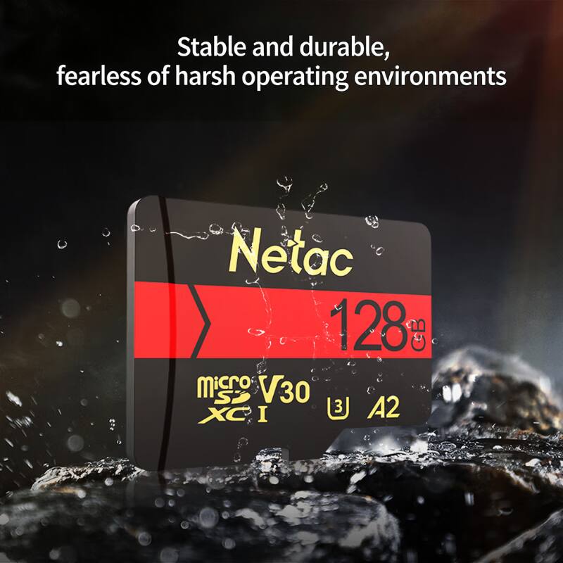 Stable and durable, fearless of harsh operating environments

Netac 128 GB Micro SD V30 A2 XC I