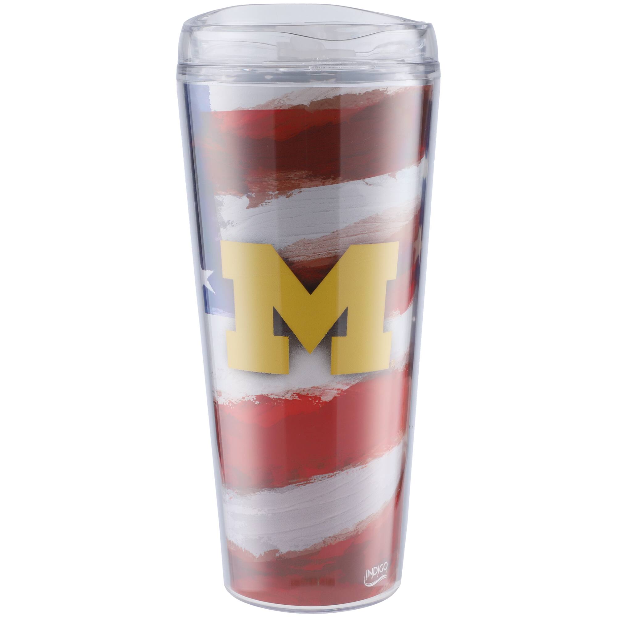 Alt View 1. Indigo Falls - Michigan Wolverines 22oz. Tritan Americana Tumbler - Multicolor.