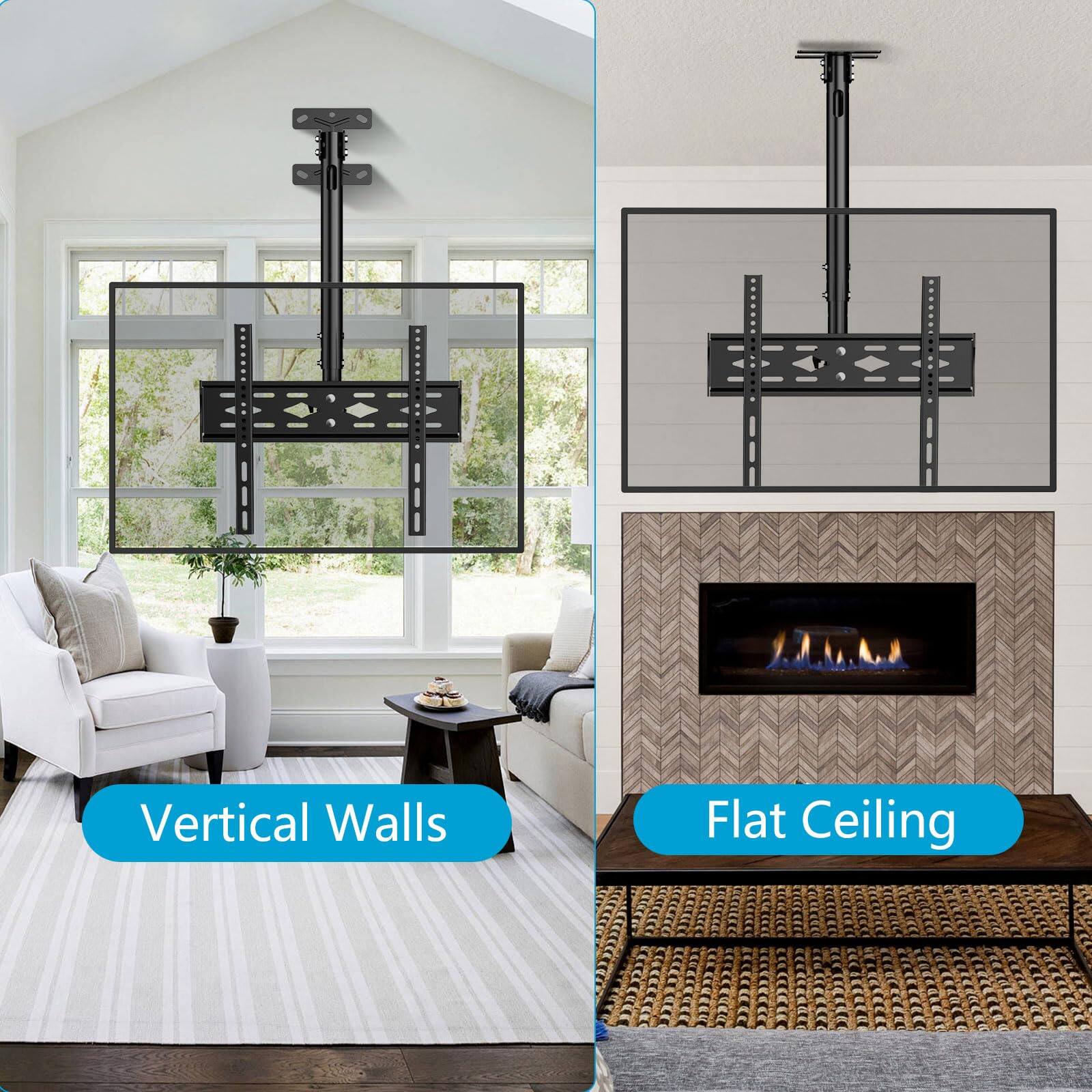 Vertical Walls  
Flat Ceiling