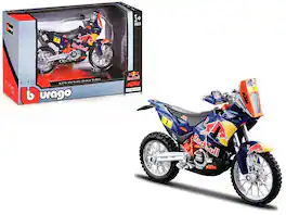 KTM 450 Rally Dakar #1 "Red Bull" 1/18 Diecast Motorcycle Model by Bburago - Multi