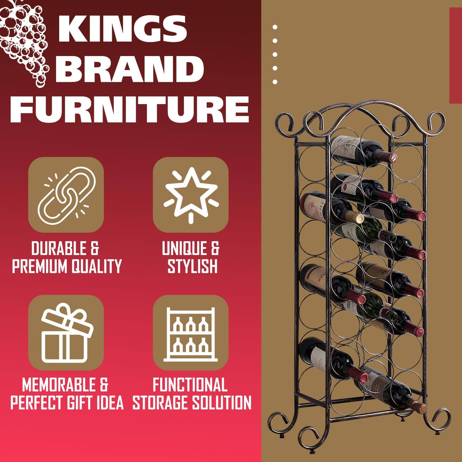 KINGS BRAND FURNITURE

- DURABLE & PREMIUM QUALITY
- UNIQUE & STYLISH
- MEMORABLE & PERFECT GIFT IDEA
- FUNCTIONAL STORAGE SOLUTION