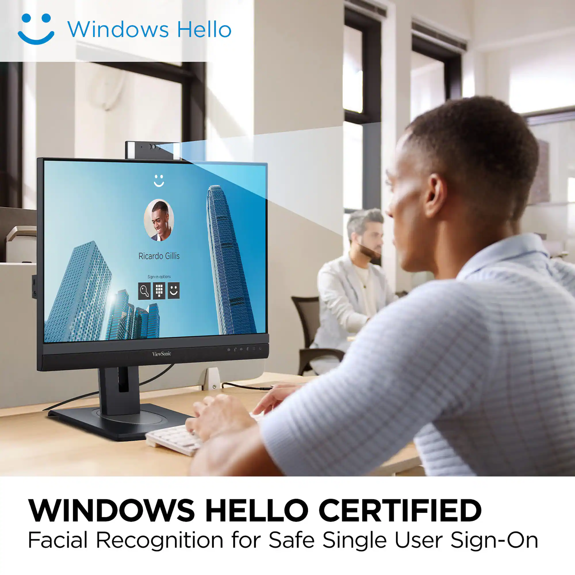 Windows Hello Certified Facial Recognition for Safe Single User Sign-On