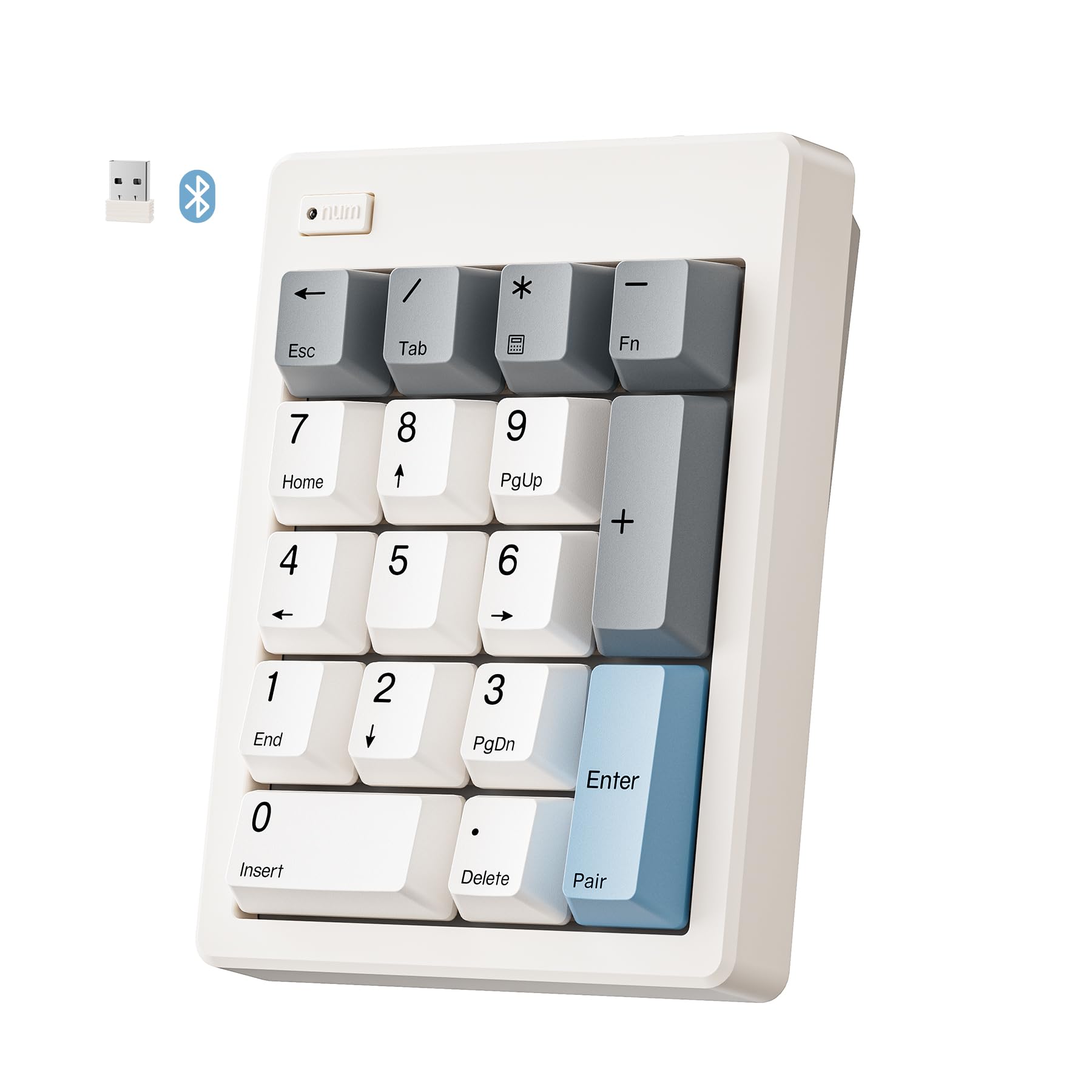 num | Esc Tab Fn 7 Home 4 8 5 9 PgUp 6 + 1 End 0 2 3 PgDn . Enter Insert Delete Pair