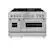 Front. ZLINE - ZLINE 48 in. Legacy Dual Fuel Range with 7 Burners and 2 Ovens (RAS-SN-48) - Stainless Steel.