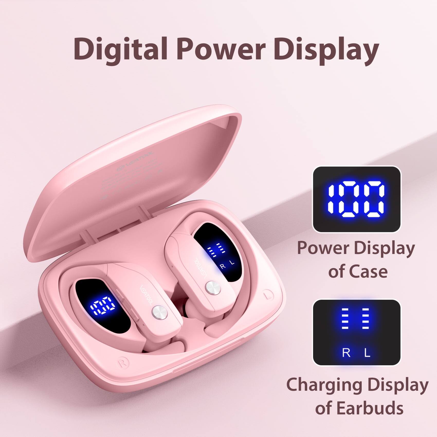 Digital Power Display

- Power Display of Case
- Charging Display of Earbuds