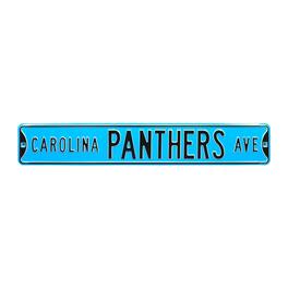 Authentic Street Signs - Carolina Panthers 6" x 36" Steel Street Sign - Blue
