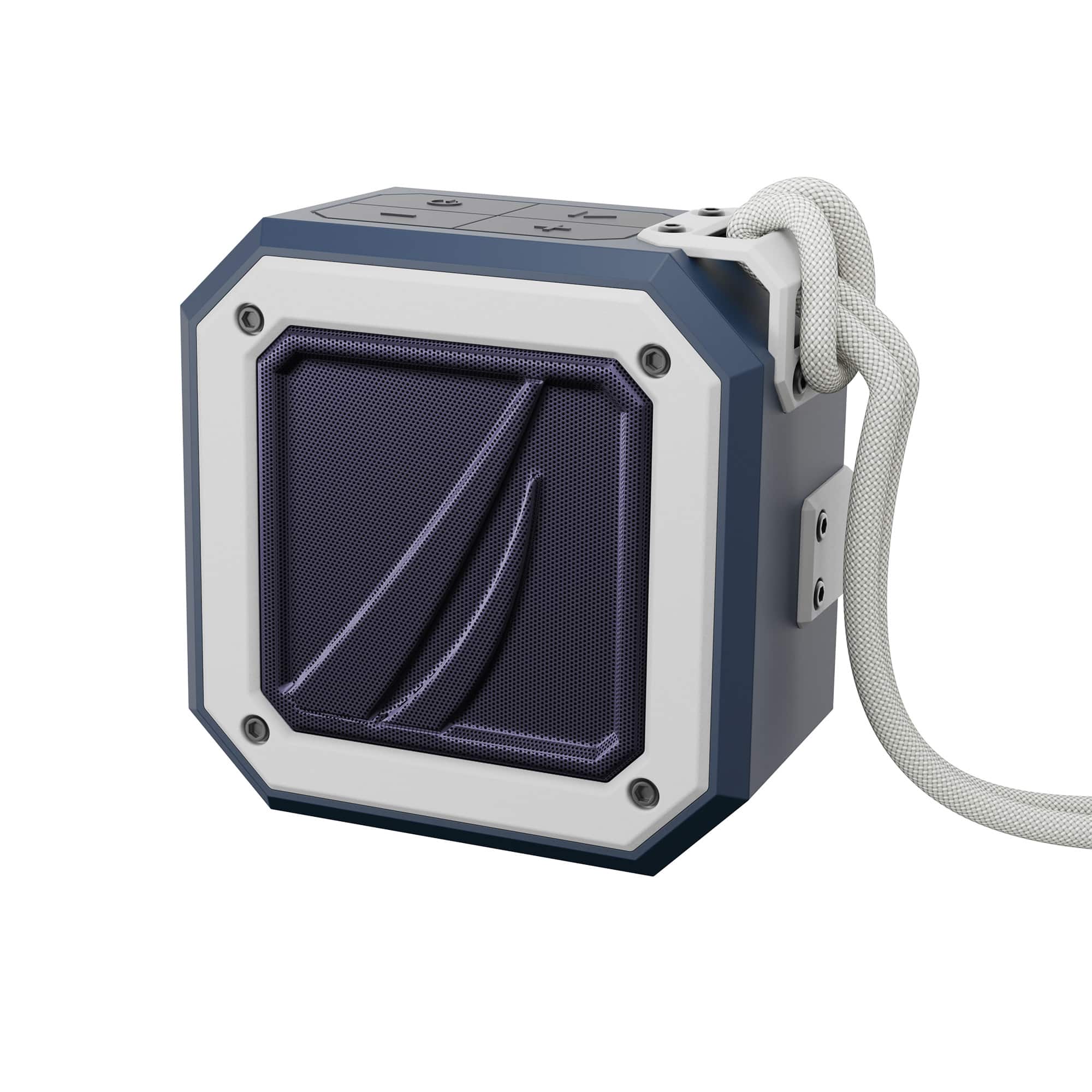 Front. Nautica - Nautica S100 Bluetooth Portable Speaker, Waterproof Wireless Speaker, Loud Sound, Clear Audio, 15-Hour Playtime - Navy-White.