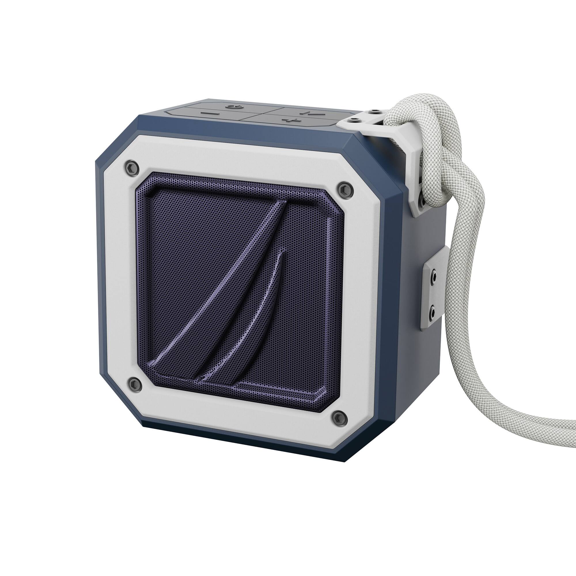 Front. Nautica - Nautica S100 Bluetooth Portable Speaker, Waterproof Wireless Speaker, Loud Sound, Clear Audio, 15-Hour Playtime - Navy-White.