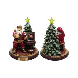 The Memory Company - San Francisco 49ers Christmas Story Santa Figurine - Multicolor