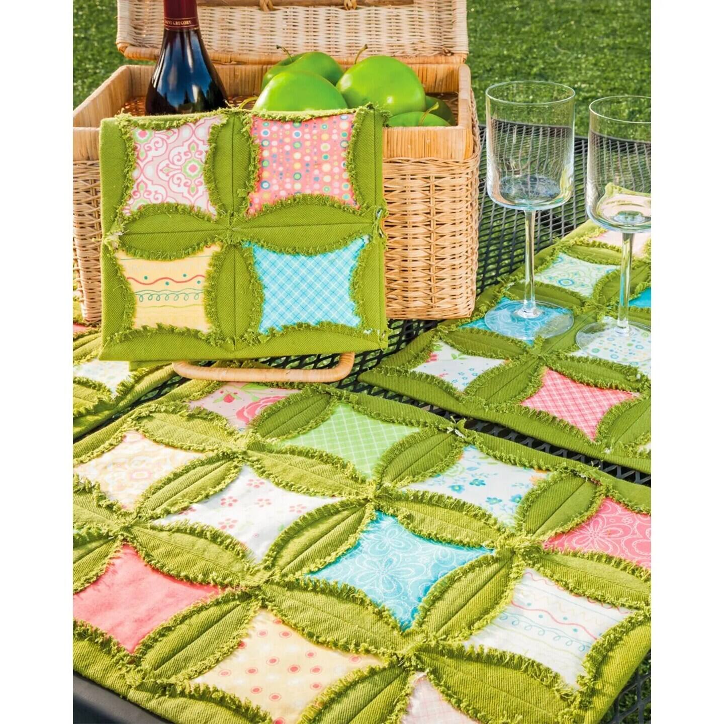 Alt View 2. AccuQuilt - Fabric Cutting Dies, 6.5-Inch, Rag Circle By Heather Banks - Multicolor.