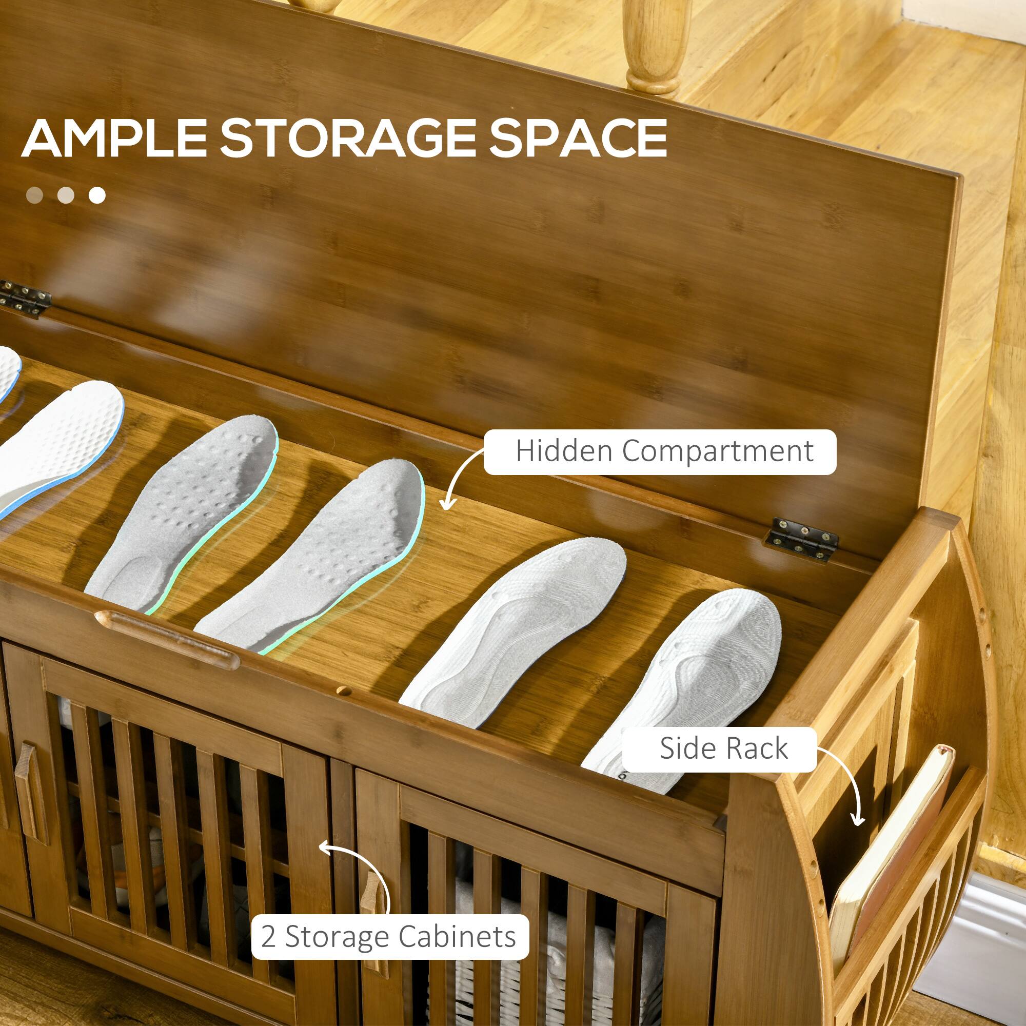 AMPLE STORAGE SPACE
Hidden Compartment
Side Rack
2 Storage Cabinets