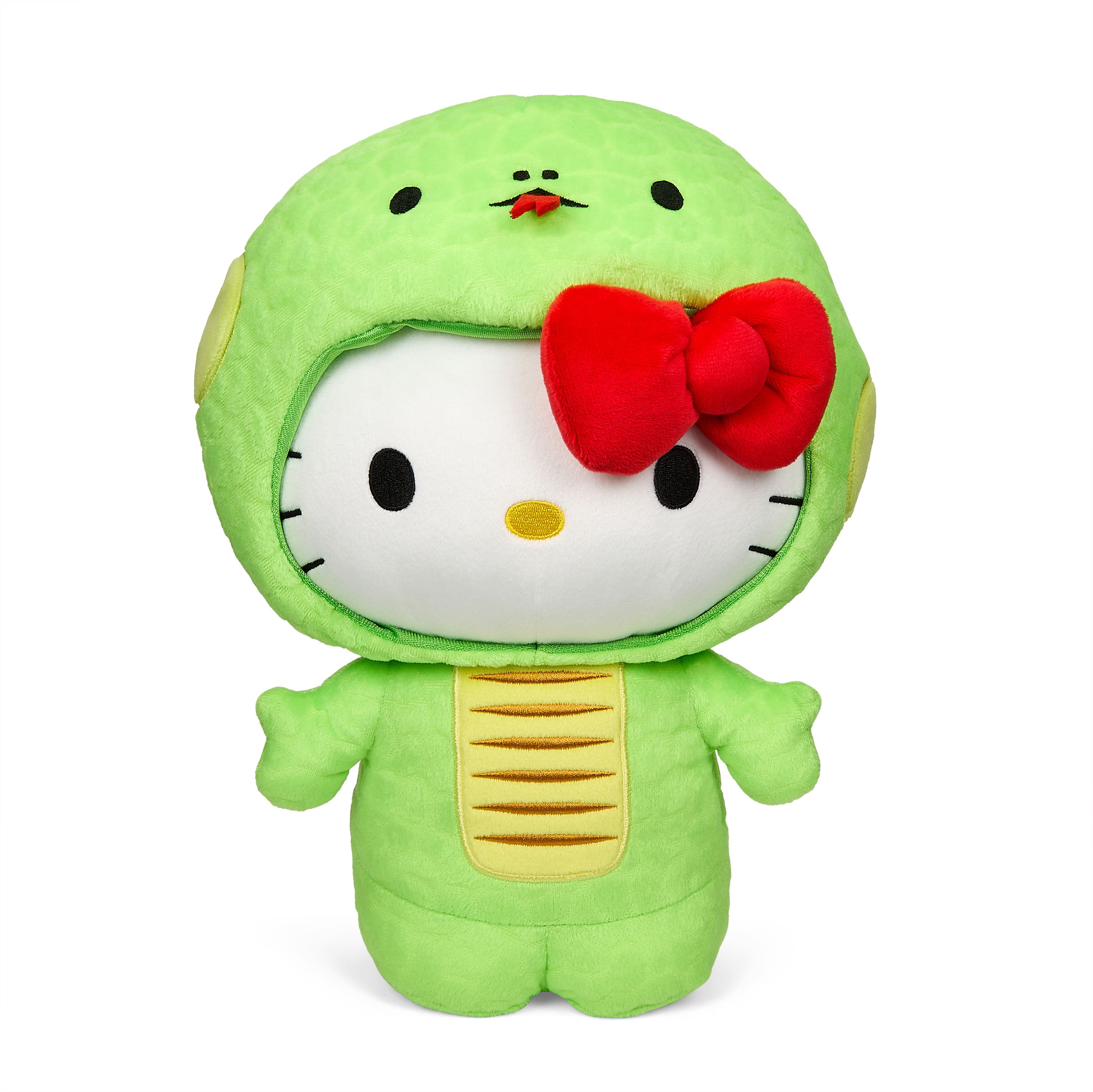 Front. Kidrobot - Sanrio 13” Medium Plush Hello Kitty - Chinese Zodiac “Snake”.