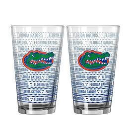 Logo Brands - Florida Gators Two-Pack Chant Fade 16oz. Pint Glass Set - Multicolor