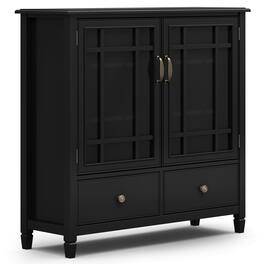 Simpli Home - Connaught Tall Storage Cabinet - Black