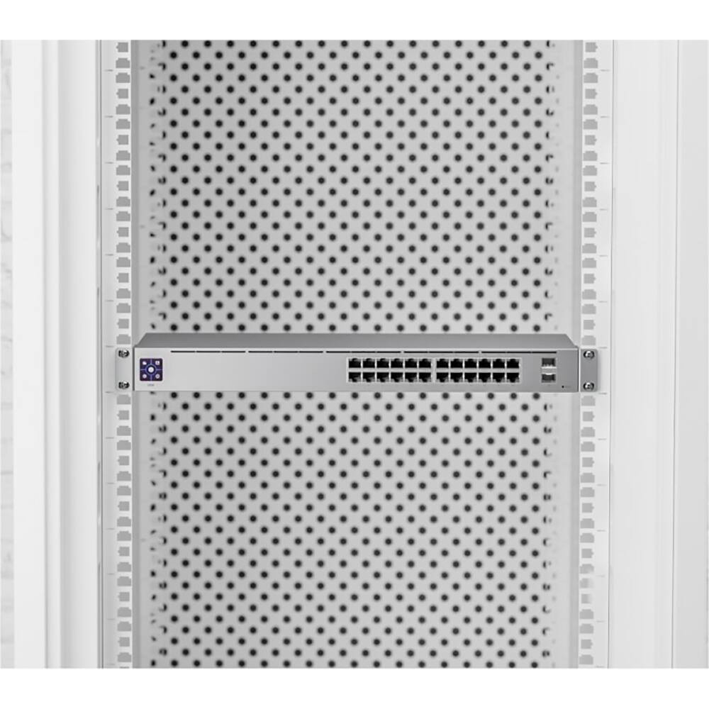 Alt View 2. Ubiquiti - 24-Port Managed Gigabit Managed Switch USW-24 - Gray.