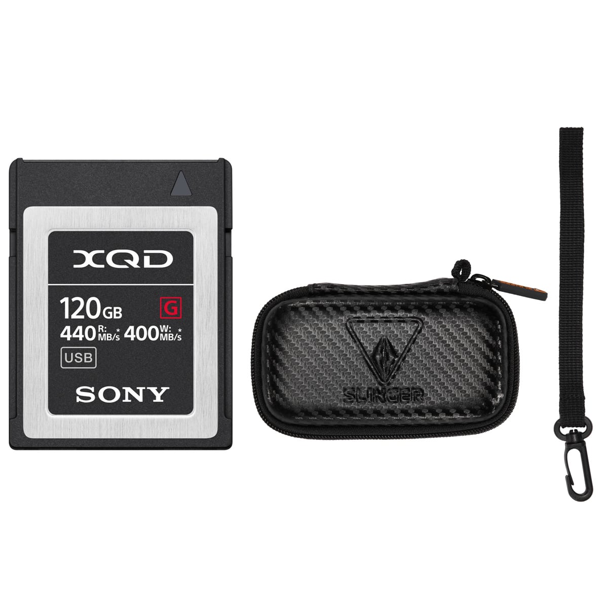 Sony - G Series 120GB XQD Memory Card with Card Wallet