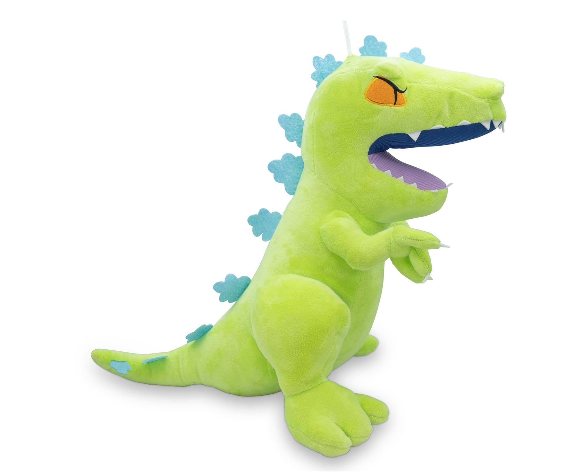 Front. Golden Bell Studios - Nickelodeon Rugrats 15-Inch Character Plush Toy | Reptar - Green.