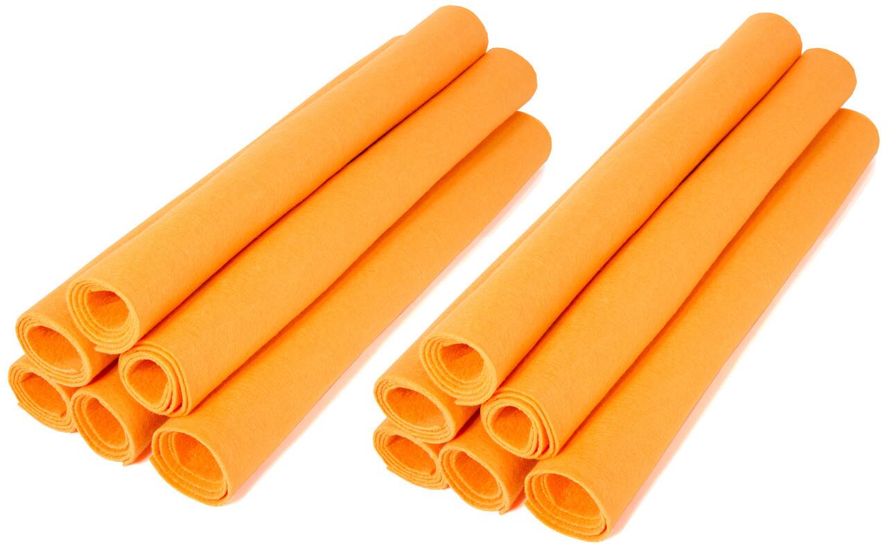 Alt View 2. Kitchen + Home - Shammy Cloths - Super Absorbent Cleaning Towels - 12 Pack - orange.