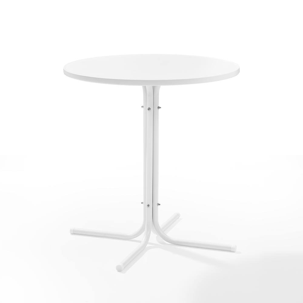 Alt View 1. Crosley Furniture - Griffith Retro Outdoor Bistro Table - White Satin.