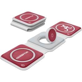 Keyscaper - Alabama Crimson Tide 3-in-1 Foldable Charger - White