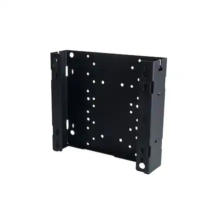 Front. RackSolutions - RackSolutions 100-A Wall Mount for Dell Micro (Fixed Monitor) - Black.