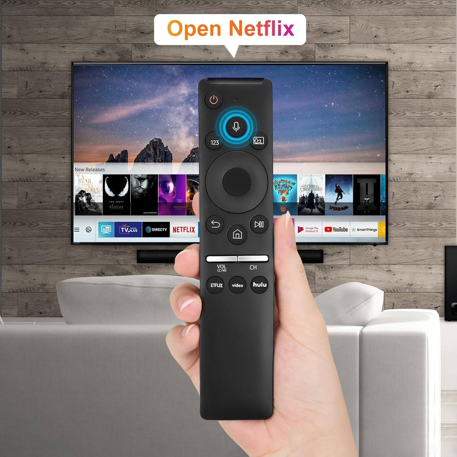 Open Netflix

123 02 New Releases STAR JENLN CLTANo ..-. VEnioMe SPOES-WI TVSUS DIRECTV NETFLIX DOO - ms - YouTube SmorTThings VOL CW CH ETFLEE video hulu