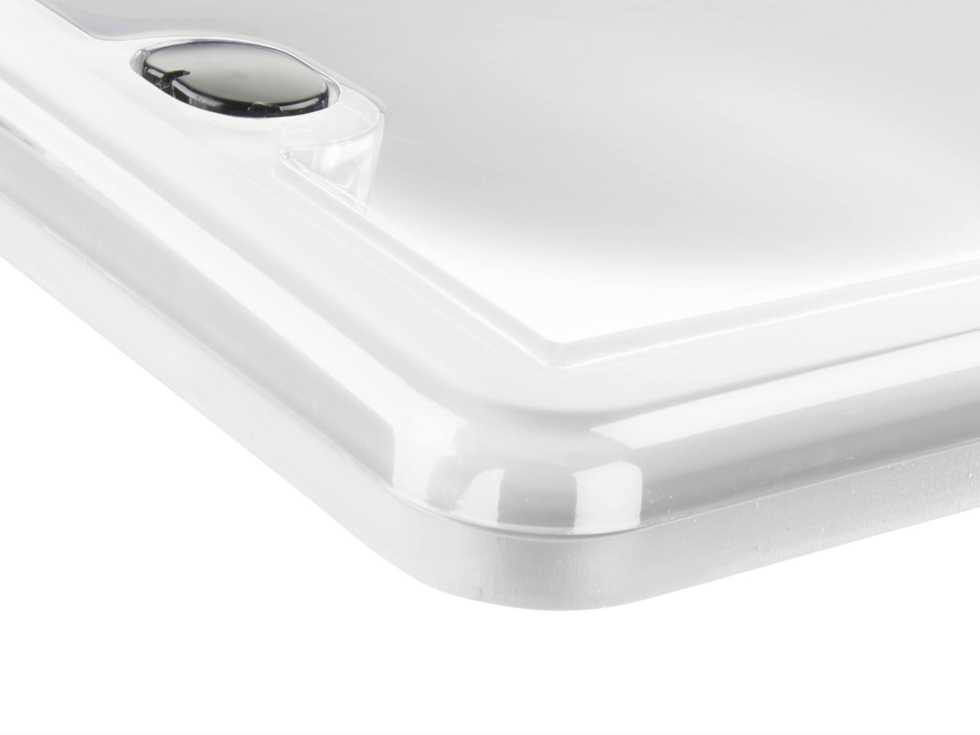 Alt View 1. WeatherTech - ClearCover | License Plate Frame with Clear Cover Lens, Multi-Flex Gasket and Stainless Steel Hardware - White.