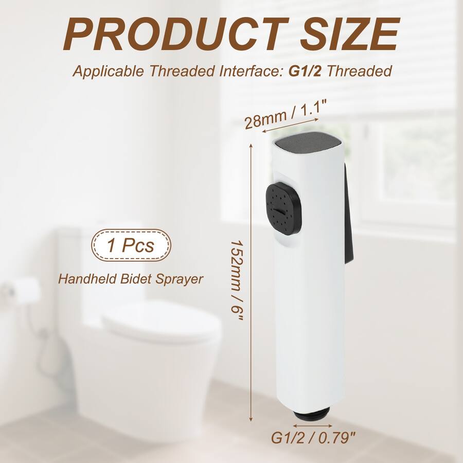 Wc Clean Out Unique Bargains Handheld Bidet Sprayer for Toilet, ABS Bathroom Sprayer ...