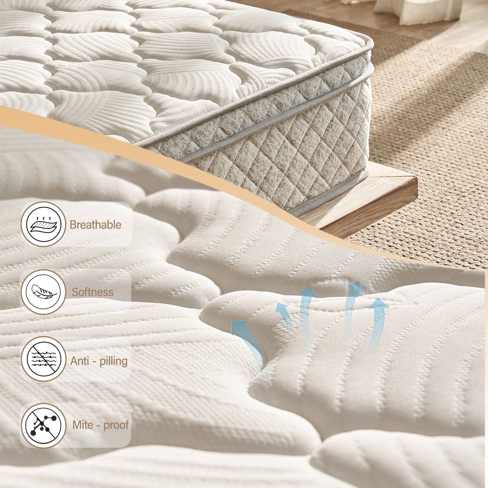 1 - Breathable Softness Anti-pilling Mite-proof