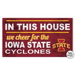 Jardine - Iowa State Cyclones 11'' x 20'' Indoor/Outdoor In This House Sign - Red